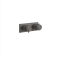 Термостатический смеситель GESSI 316 с подключением 3/4, фильтром и покрытием Brushed Black Metal PVD (54032#707) - миниатюра фото 1