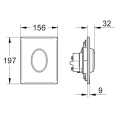 Кнопка смыва для унитаза Grohe Skate Air 38564000, хром - миниатюра фото 6