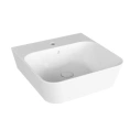 Раковина подвесная AZZURRA BUILD 50х50 см белая с отверстием под смеситель - миниатюра фото 1