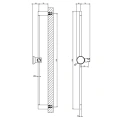 Душевая штанга GESSI ORIGINI 835 мм, цвет Finox Brushed Nickel (66144#149) - миниатюра фото 2