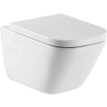 Подвесной унитаз Roca Gap с технологией Clean Rim - миниатюра фото 1
