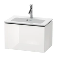 База под раковину Duravit L-Cube 400x620x391 с выдвижным ящиком, белая глянцевая (LC615602222) - миниатюра фото 1