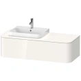 Подвесная тумба Duravit Happy D.2 Plus белая глянцевая 35,4x130 см (HP4932L2222) - миниатюра фото 1