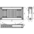 Радиатор стальной панельный Лидея ЛК 21-308 с боковым подключением - миниатюра фото 5