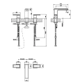 Смеситель для раковины Gessi Eleganza на 3 отверстия — шлифованное золото (46011#087) - миниатюра фото 2