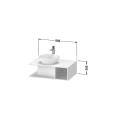Тумбочка подвесная Duravit D-Neo Compact, 260x800x550 мм, белая высокоглянцевая (DE492802222) - миниатюра фото 2