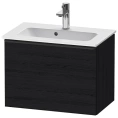 Подвесная тумбочка Duravit D-Neo Compact, 440x610x372 мм, 1 ящик, Black Oak (DE426801616) - миниатюра фото 1