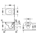Подвесной унитаз Duravit D-Code с системой скрытого монтажа (22110900002) - миниатюра фото 4