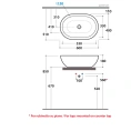Накладная раковина GLOBO Forty3-Bowl 60x40x18 см белая без отверстия под смеситель - миниатюра фото 2