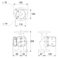 Циркуляционный насос Grundfos UPS 40-50 FN 250 - миниатюра фото 3