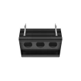 GESSI BINARIO Линейный профиль 670 мм на 3 модуля, цвет Black XL, установка Easy-Fix (61125#299) - миниатюра фото 1