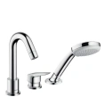 Смеситель для ванны Hansgrohe Logis с ручным душем и компактным изливом (71310000) - миниатюра фото 1