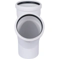 Тройник канализационный Raupiano Plus 110/110х45° REHAU (РЕХАУ - 11229841001) - миниатюра фото 3