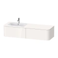 Подвесная тумба Duravit Happy D.2 Plus с 2 ящиками, 354x1600x550 мм, белый глянец (HP4954L2222) - миниатюра фото 1