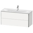 Тумба подвесная Duravit XSquare 234412 с 2 ящиками, 560x1210x478 мм, белый глянец (XS432602222) - миниатюра фото 1