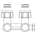 Узел нижнего подключения радиатора 3/4 НГ x 3/4 НР, угловой Multiflex F ZBU Oventrop - миниатюра фото 2