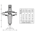 Фильтр для воды Honeywell Braukmann с редуктором на холодную воду FK 06 1/2
