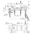 Смеситель Grohe Eurocube для установки на борт ванны 19897000 - миниатюра фото 6