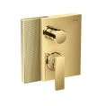 Смеситель для ванны AX Edge встраиваемый с защитой EN1717, алмазная огранка, полированное золото (46421990) - миниатюра фото 1