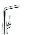 Кухонный смеситель Hansgrohe Metris M71 с вытяжным душем, хром (73812000) - миниатюра фото 1
