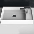 Накладная раковина Artceram SCALINO 38x60 см, белая матовая, 1 отверстие, без слив-перелива (ACA038 05 00) - миниатюра фото 1