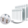 Биметаллический радиатор RIFAR Monolit Ventil 500 12 секций НП правое - миниатюра фото 2