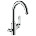 Однорычажный кухонный смеситель Hansgrohe Focus M42 с поворотным изливом (71803000) - миниатюра фото 1