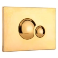 Стильная кнопка смыва для унитаза Sanit S706 в элегантном золотом цвете (арт. 16.706.88) - миниатюра фото 1