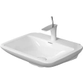 Раковина Duravit PuraVida без перелива с 1 отв под смеситель с глубокой чашей включая выпуск с керамической крышкой 600x465мм Цвет Белый - миниатюра фото 1