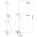 Угловая душевая стойка Lemark Omega LM3162C: стильный дизайн и компактные размеры - миниатюра фото 5