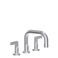 Смеситель для раковины GESSI INCISO на 3 отверстия с донным клапаном, цвет Finox (58011#149) - миниатюра фото 1