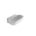 Раковина SB061BIx0 GLOBO Bowl накладная 60x37 с 3 намеченными отв под смесительитель с крепежом цвет белый - миниатюра фото 1