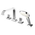 Смеситель для ванны TOTO GC с ручным душем, 4 отверстия, хром (TBG08202R) - миниатюра фото 1