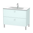 Тумба напольная Duravit Brioso 1020 мм с двумя ящиками, цвет светло-голубой матовый (BR440300909) - миниатюра фото 1