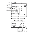 Смеситель для раковины Hansgrohe Talis S встраиваемый, хром, излив 165 мм (72110000) - миниатюра фото 2