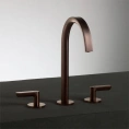Смеситель для раковины Fantini Icona Deco с нажимным донным клапаном, 3 отверстия, излив 160 мм, матовая медь (53 P9 R107) - миниатюра фото 1