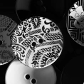 Декоративная пластина для слива раковины Kerasan Deco DECO цвета Decoro Damasco (486070) - миниатюра фото 1