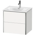 Подвесная тумба Duravit XSquare 234463 с двумя ящиками, 560x610x478 мм, белый глянец (XS432202222) - миниатюра фото 1