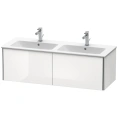 База под раковину Duravit XSquare 1280x478x400 мм, белая глянцевая, с двумя выдвижными ящиками (арт. 233613) (XS407502222) - миниатюра фото 1
