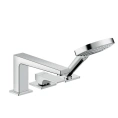 Смеситель для ванны Hansgrohe Metropol с ручным душем 3jet, на 3 отверстия, излив 197 мм, хром (32550000) - миниатюра фото 1