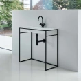 Встраиваемая раковина BETTE LUX SHAPE 60 см, черный цвет (Q010-815) - миниатюра фото 1