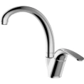 Смеситель для кухни Bravat Fit F7135188CP-1-RUS с высоким изливом, латунный, хром - миниатюра фото 1