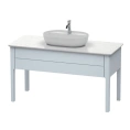 Напольная тумба Duravit Luv с выдвижным ящиком, светло-голубой шелковисто-матовый, 743x1388x570 мм (LU956109797) - миниатюра фото 1