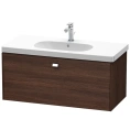 Тумба подвесная Duravit Brioso 1020 мм с выдвижным ящиком, цвет темный каштан (BR404701053) - миниатюра фото 1