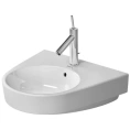 Подвесная раковина Duravit 550x500 мм белого цвета с пьедесталом (2323550000) - миниатюра фото 1