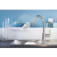Смеситель Grohe BauEdge для кухни + очиститель Grohclean — готовый комплект - миниатюра фото 3
