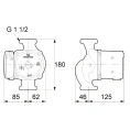 Циркуляционный насос Grundfos UPS 25-80 N 180 - миниатюра фото 3