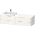 Подвесная тумба Duravit Happy D.2 Plus, 4 ящика, белый глянец, 408x1600x550 мм (HP4973L2222) - миниатюра фото 1