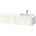 Подвесная тумба Duravit Happy D.2 Plus: 2 ящика, белый глянец, 1600 мм (HP4944R2222) - миниатюра фото 1