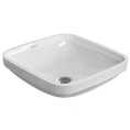 Раковина Duravit DuraStyle 370х370 мм: встраиваемая снизу без отверстия под смеситель (373370000) - миниатюра фото 1